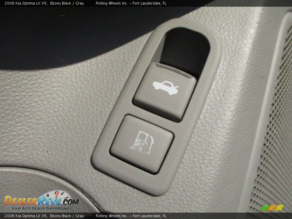 2008 Kia Optima LX V6 Ebony Black / Gray Photo #28