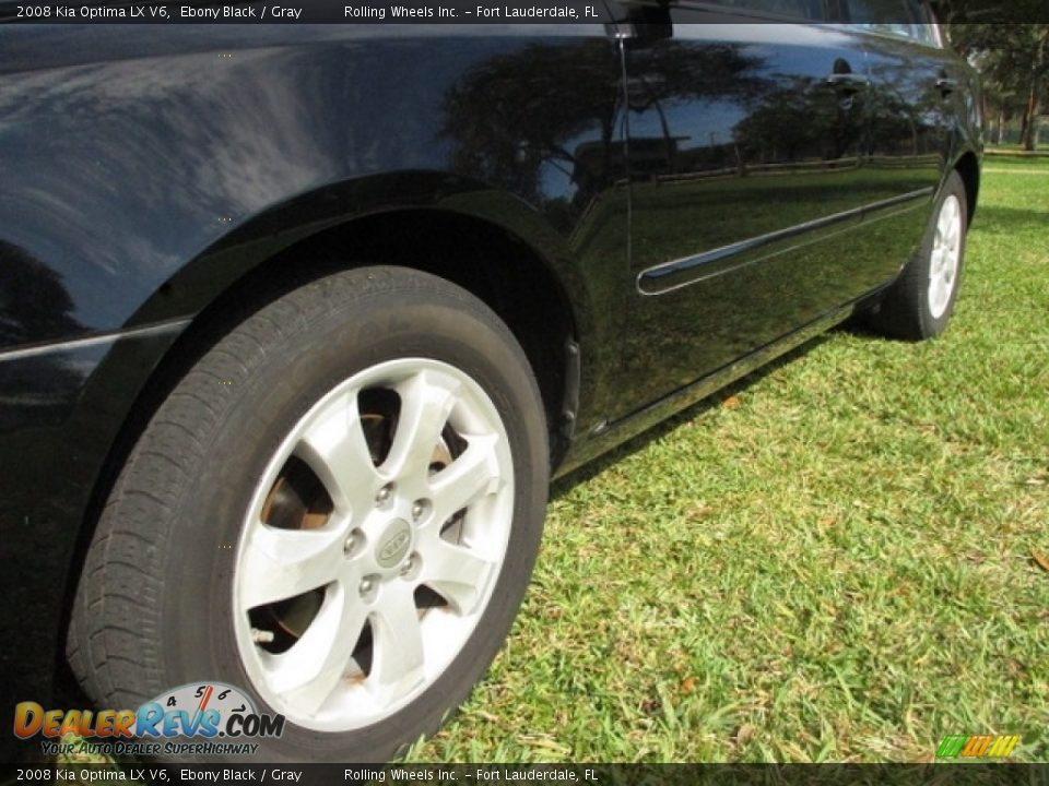 2008 Kia Optima LX V6 Ebony Black / Gray Photo #30