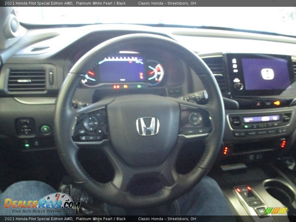 2021 Honda Pilot Special Edition AWD Platinum White Pearl / Black Photo #31