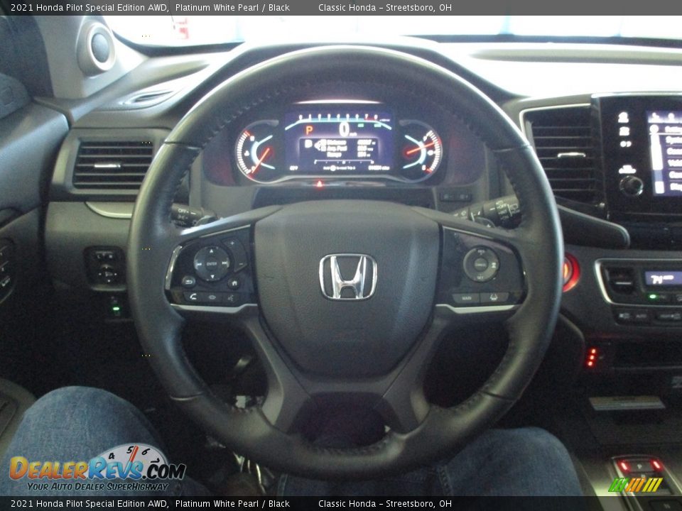 2021 Honda Pilot Special Edition AWD Platinum White Pearl / Black Photo #34
