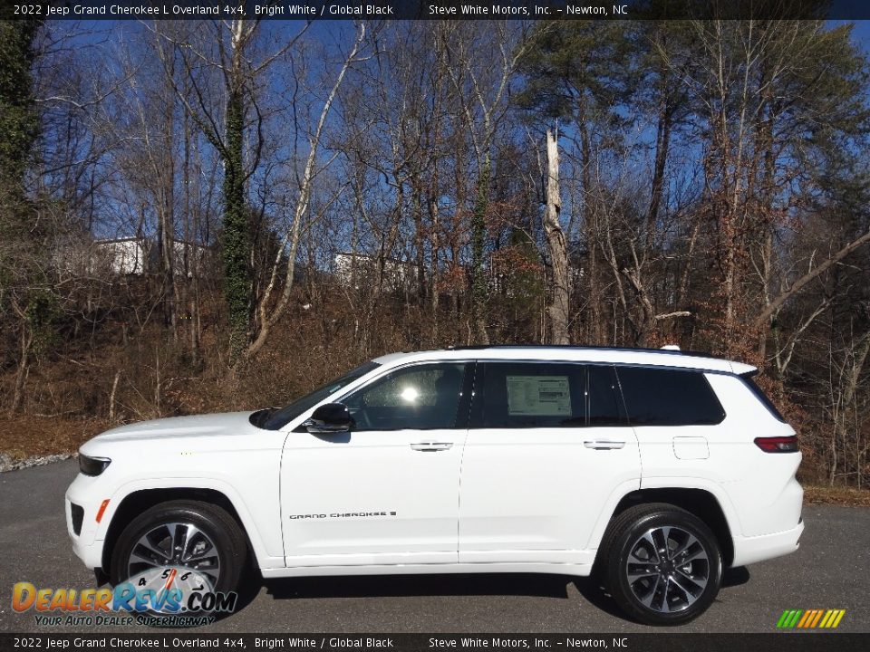 2022 Jeep Grand Cherokee L Overland 4x4 Bright White / Global Black Photo #1