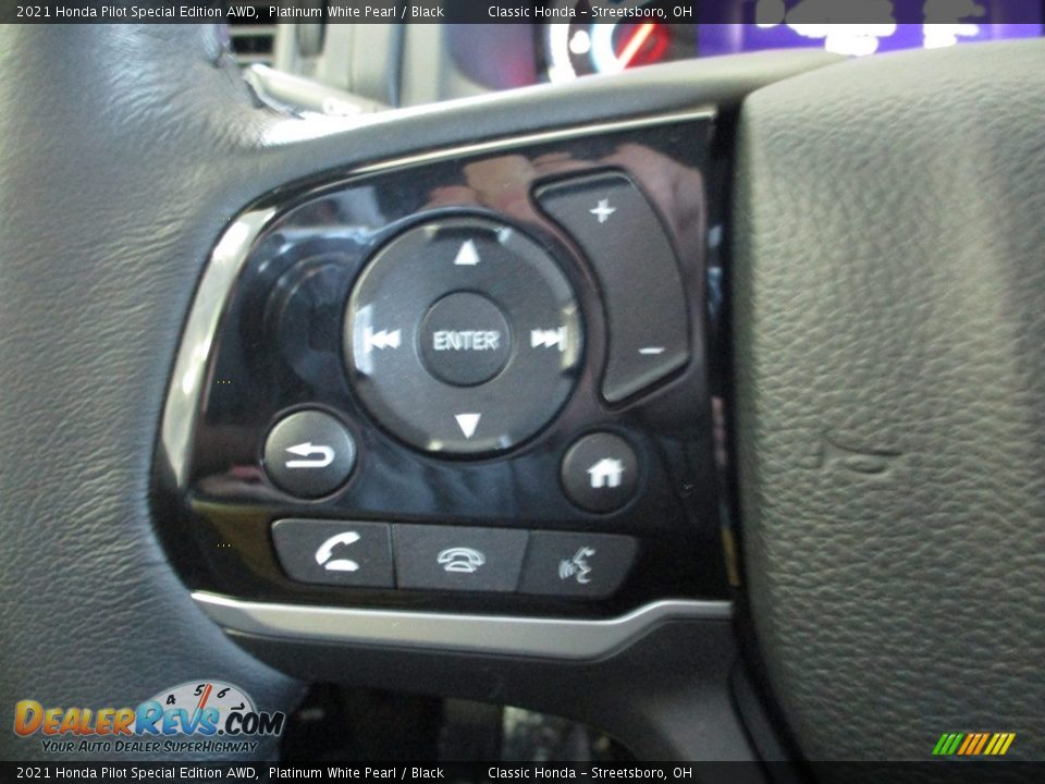 2021 Honda Pilot Special Edition AWD Platinum White Pearl / Black Photo #35
