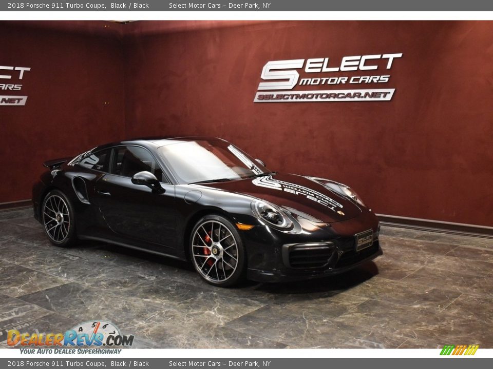 2018 Porsche 911 Turbo Coupe Black / Black Photo #3