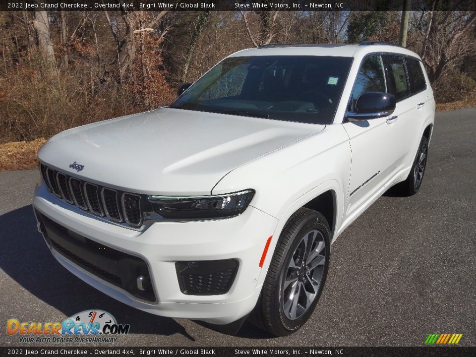 2022 Jeep Grand Cherokee L Overland 4x4 Bright White / Global Black Photo #2