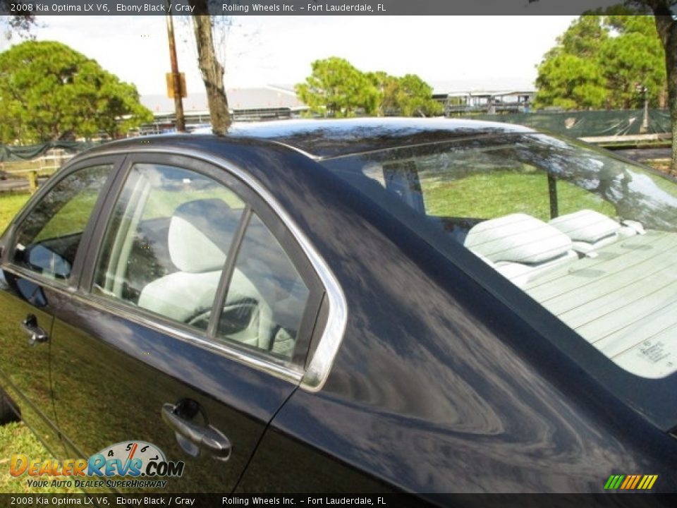 2008 Kia Optima LX V6 Ebony Black / Gray Photo #36