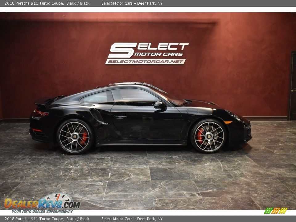 2018 Porsche 911 Turbo Coupe Black / Black Photo #4