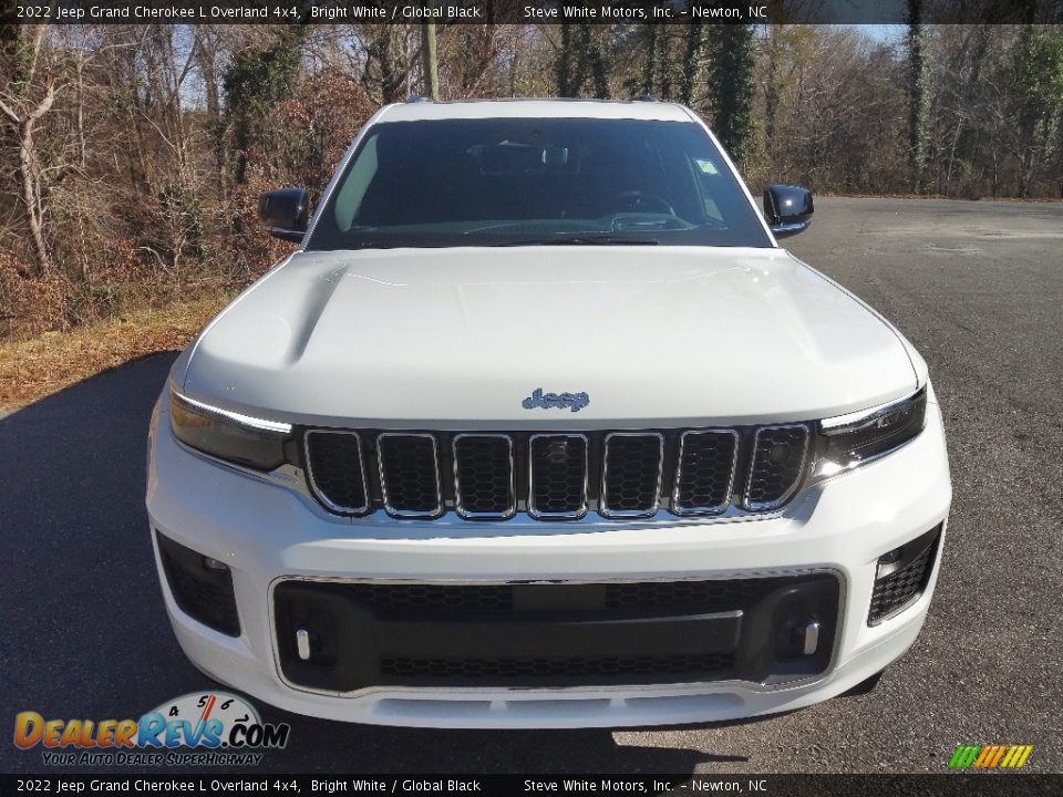 2022 Jeep Grand Cherokee L Overland 4x4 Bright White / Global Black Photo #3