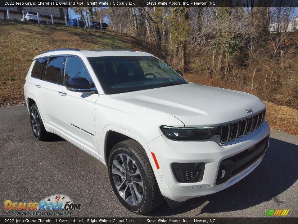 2022 Jeep Grand Cherokee L Overland 4x4 Bright White / Global Black Photo #4