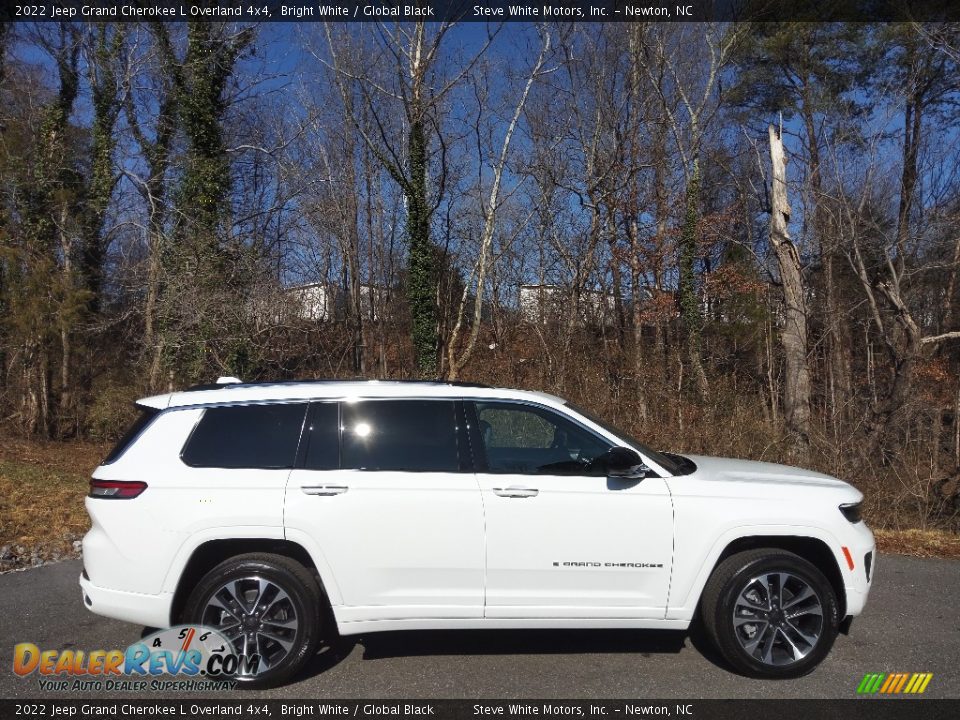 2022 Jeep Grand Cherokee L Overland 4x4 Bright White / Global Black Photo #5