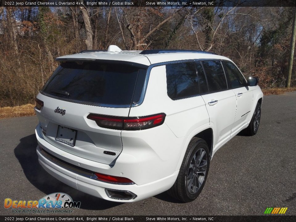 2022 Jeep Grand Cherokee L Overland 4x4 Bright White / Global Black Photo #6