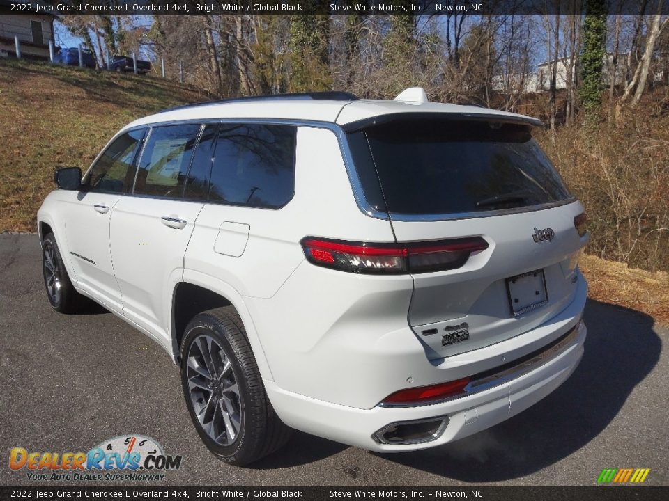 2022 Jeep Grand Cherokee L Overland 4x4 Bright White / Global Black Photo #8