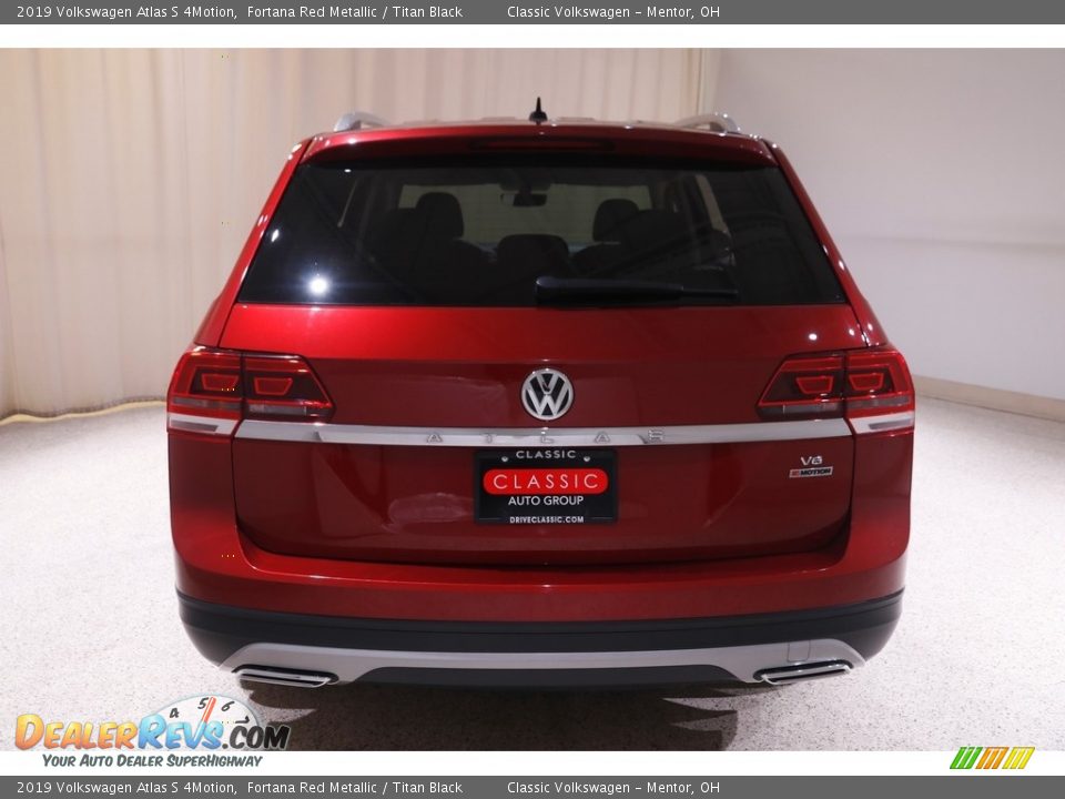 2019 Volkswagen Atlas S 4Motion Fortana Red Metallic / Titan Black Photo #24