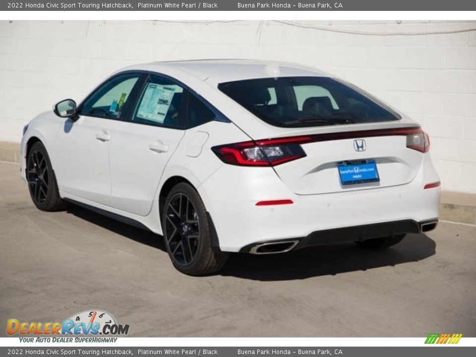 2022 Honda Civic Sport Touring Hatchback Platinum White Pearl / Black Photo #2