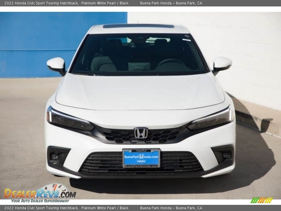 2022 Honda Civic Sport Touring Hatchback Platinum White Pearl / Black Photo #3