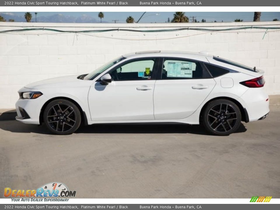 Platinum White Pearl 2022 Honda Civic Sport Touring Hatchback Photo #4