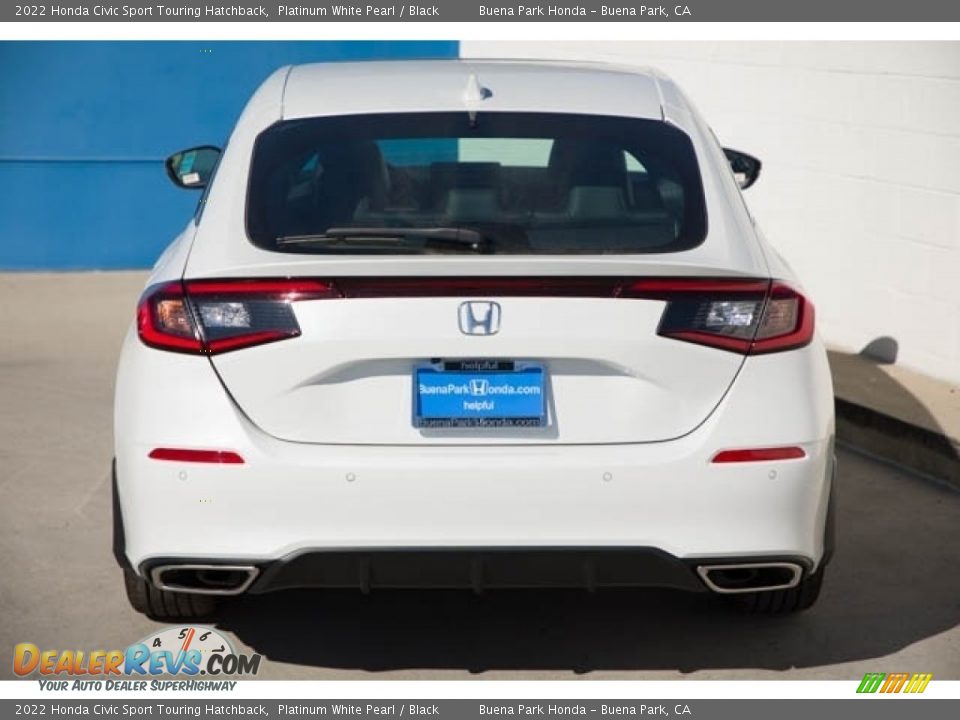 2022 Honda Civic Sport Touring Hatchback Platinum White Pearl / Black Photo #5