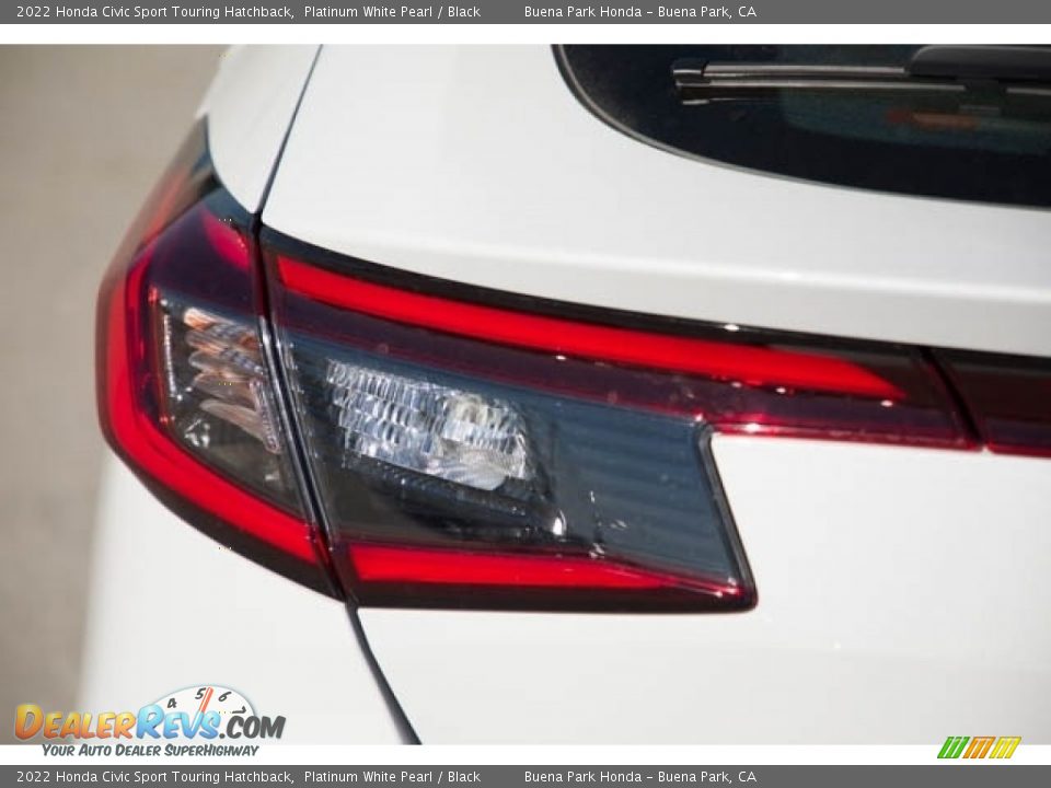 2022 Honda Civic Sport Touring Hatchback Platinum White Pearl / Black Photo #6
