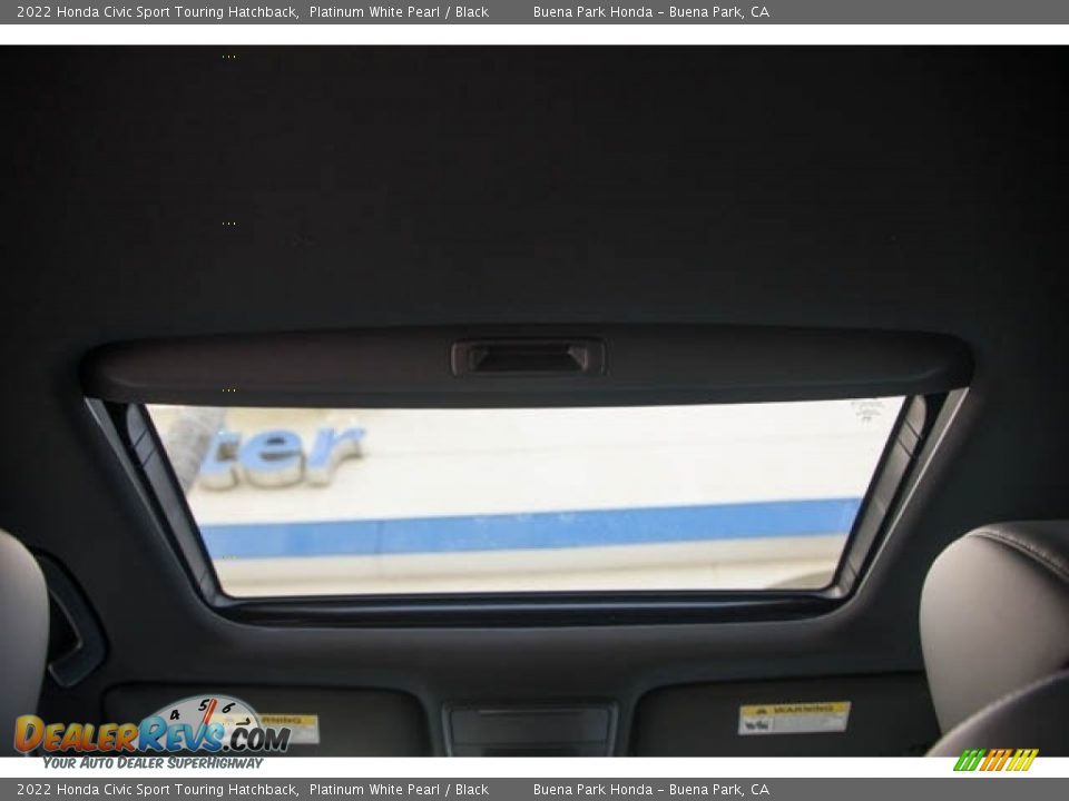 2022 Honda Civic Sport Touring Hatchback Platinum White Pearl / Black Photo #25