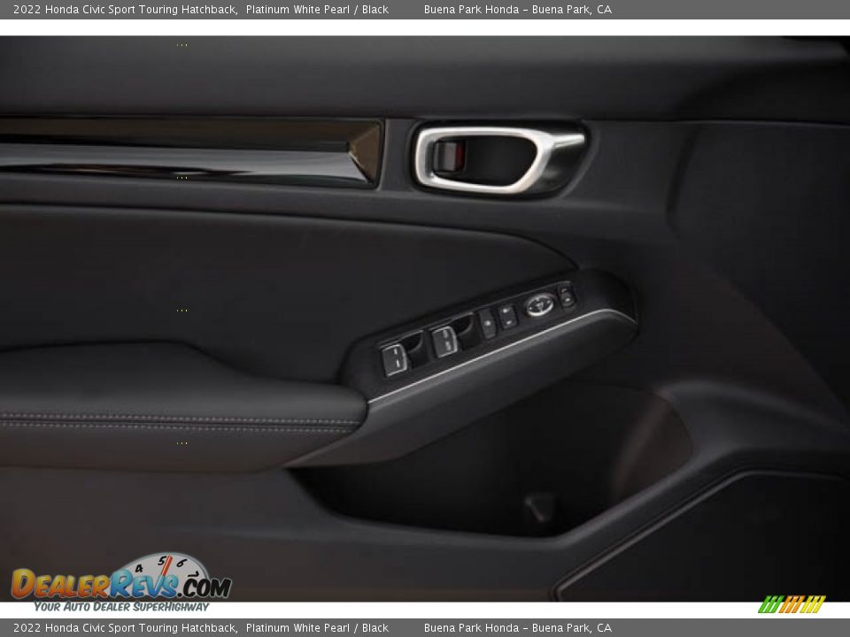 2022 Honda Civic Sport Touring Hatchback Platinum White Pearl / Black Photo #34