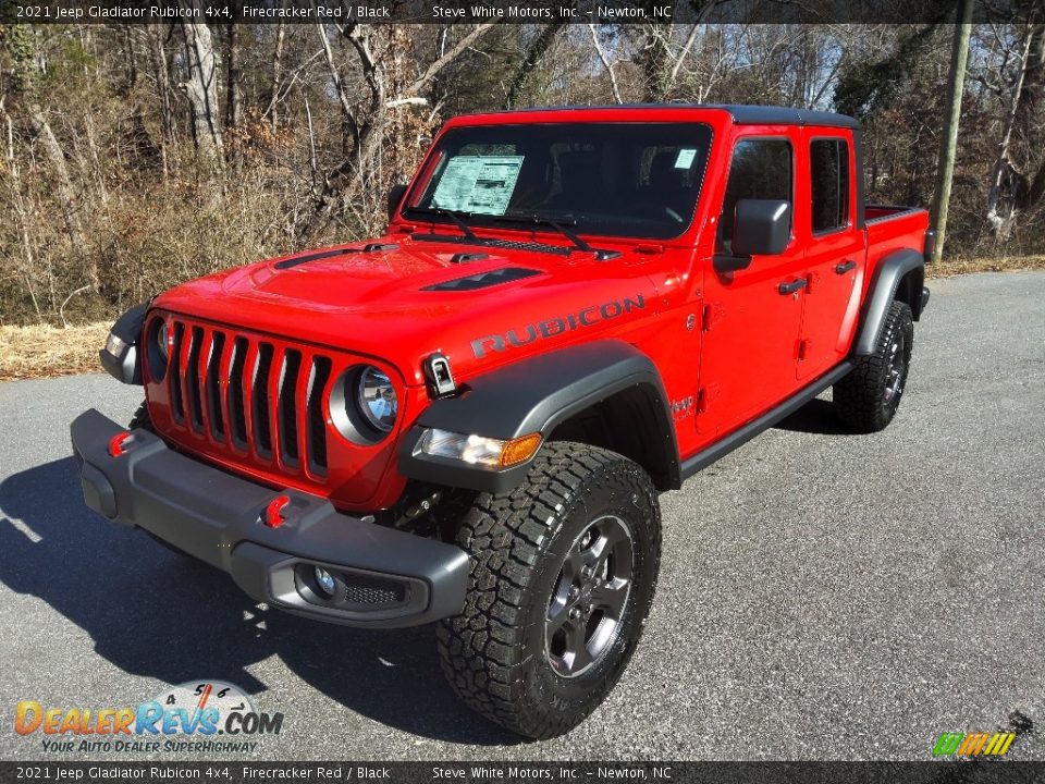 2021 Jeep Gladiator Rubicon 4x4 Firecracker Red / Black Photo #2