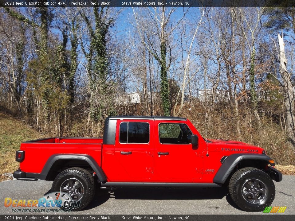 2021 Jeep Gladiator Rubicon 4x4 Firecracker Red / Black Photo #5