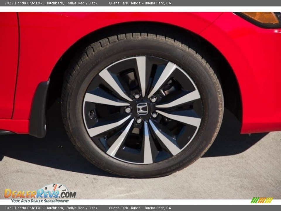 2022 Honda Civic EX-L Hatchback Rallye Red / Black Photo #11