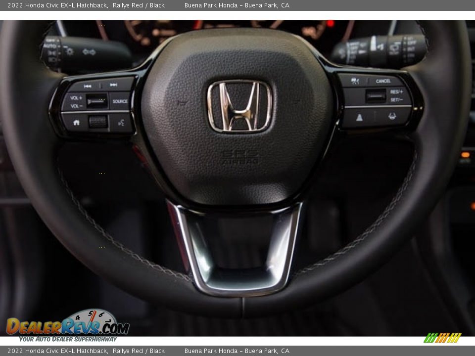 2022 Honda Civic EX-L Hatchback Rallye Red / Black Photo #19