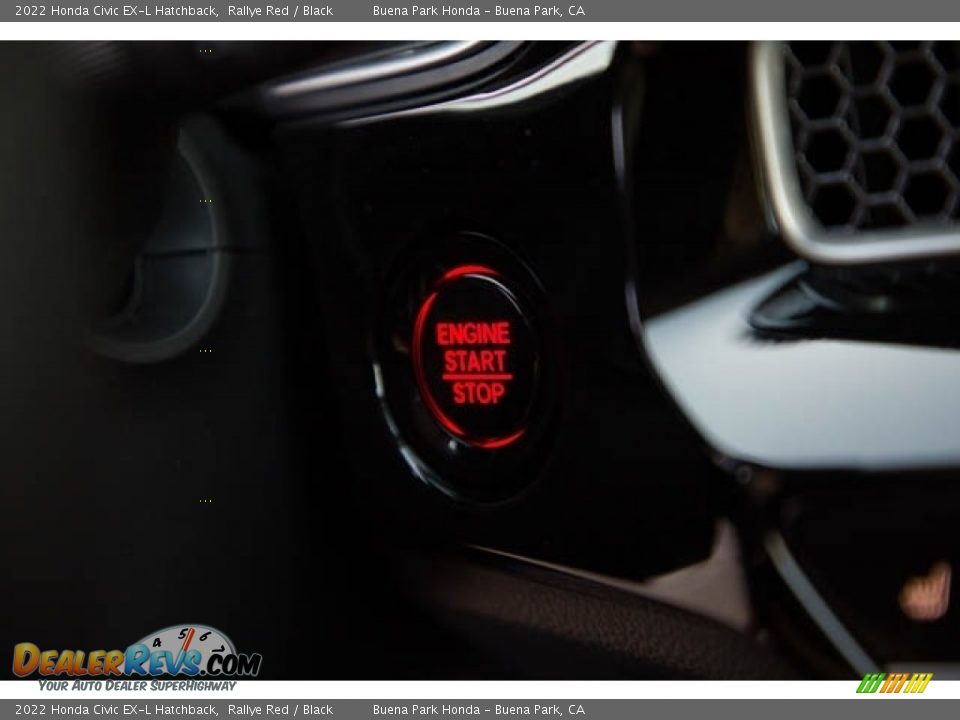2022 Honda Civic EX-L Hatchback Rallye Red / Black Photo #22