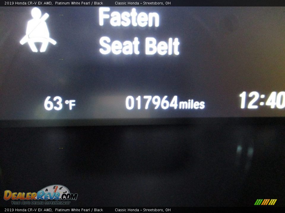 2019 Honda CR-V EX AWD Platinum White Pearl / Black Photo #33