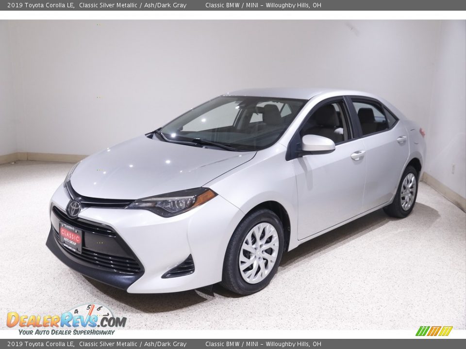 2019 Toyota Corolla LE Classic Silver Metallic / Ash/Dark Gray Photo #3