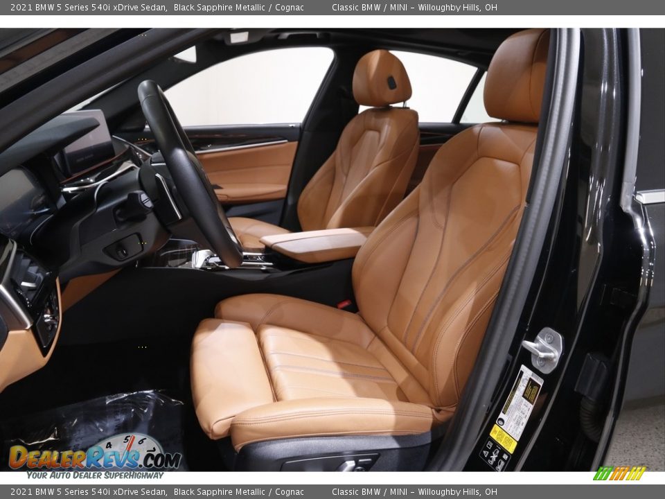 Front Seat of 2021 BMW 5 Series 540i xDrive Sedan Photo #6