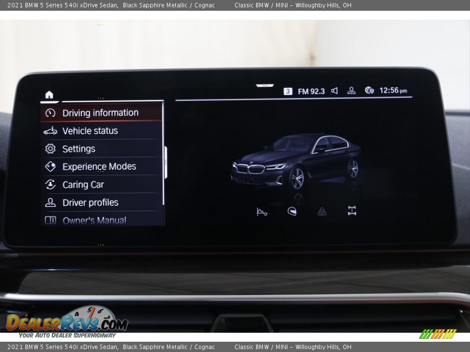 2021 BMW 5 Series 540i xDrive Sedan Black Sapphire Metallic / Cognac Photo #14