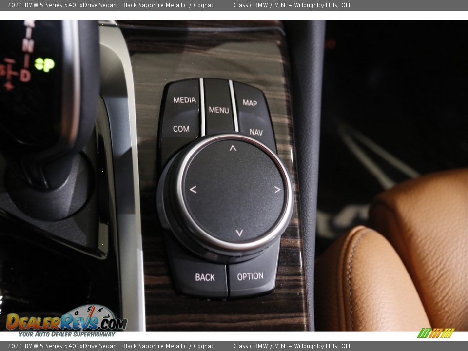 Controls of 2021 BMW 5 Series 540i xDrive Sedan Photo #19