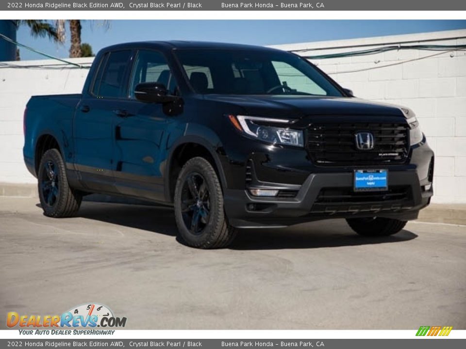 2022 Honda Ridgeline Black Edition AWD Crystal Black Pearl / Black Photo #1