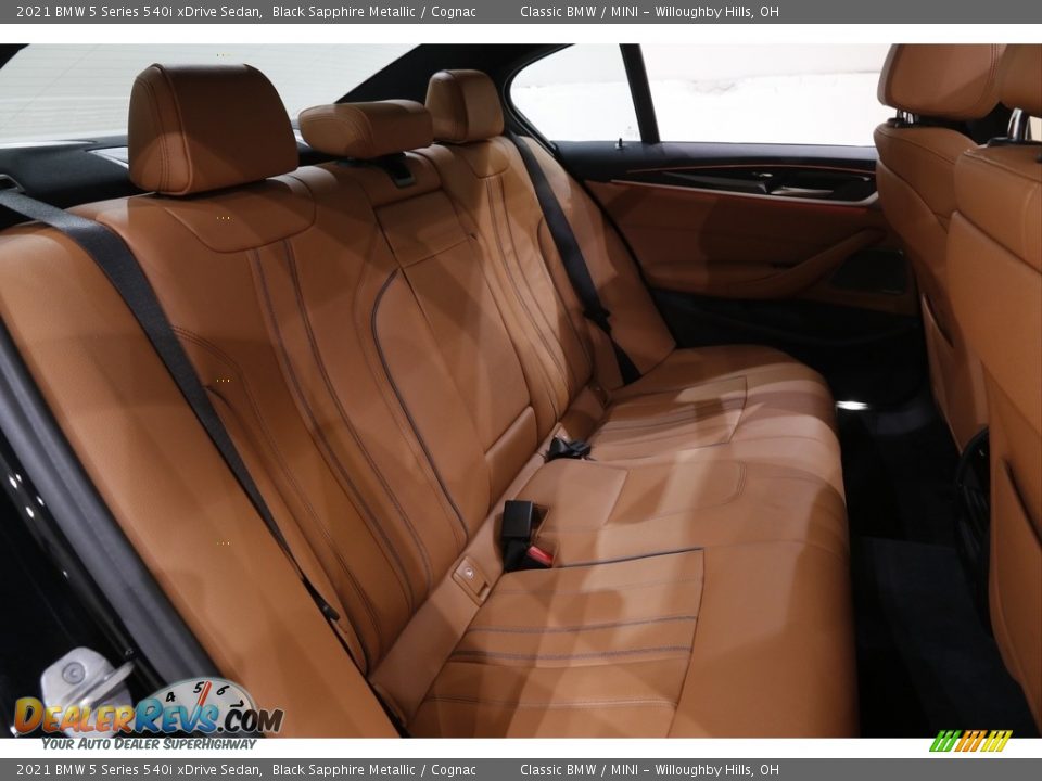 2021 BMW 5 Series 540i xDrive Sedan Black Sapphire Metallic / Cognac Photo #23