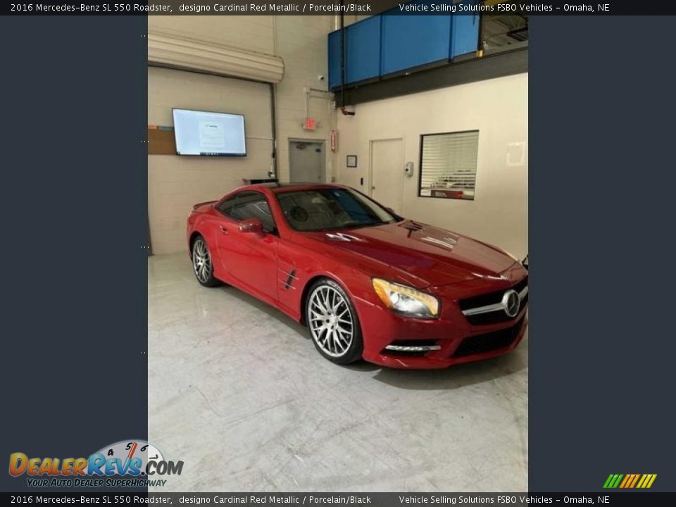 2016 Mercedes-Benz SL 550 Roadster designo Cardinal Red Metallic / Porcelain/Black Photo #1