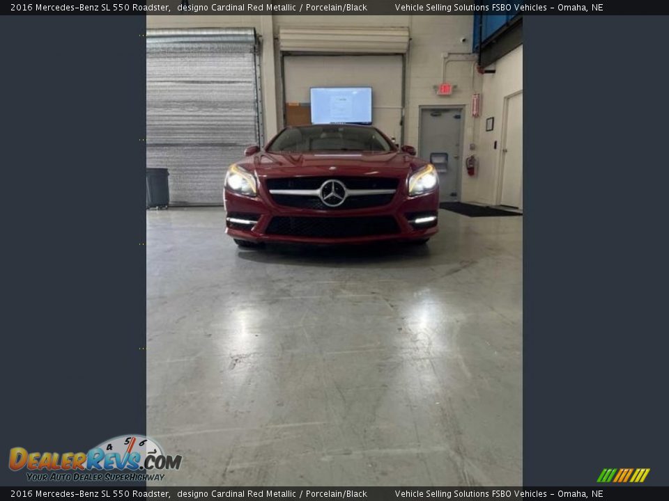 2016 Mercedes-Benz SL 550 Roadster designo Cardinal Red Metallic / Porcelain/Black Photo #3