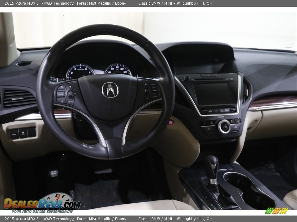 2015 Acura MDX SH-AWD Technology Forest Mist Metallic / Ebony Photo #6