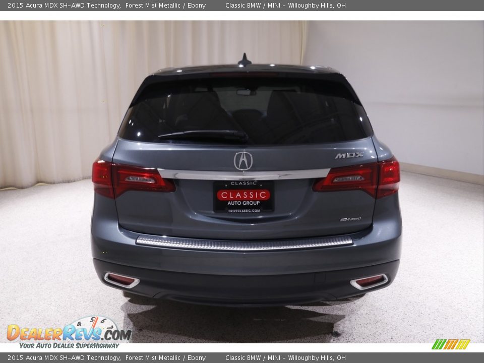 2015 Acura MDX SH-AWD Technology Forest Mist Metallic / Ebony Photo #24