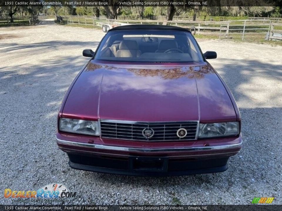 1993 Cadillac Allante Convertible Pearl Red / Natural Beige Photo #8