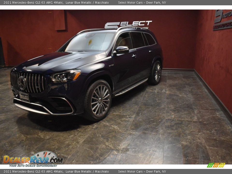 2021 Mercedes-Benz GLS 63 AMG 4Matic Lunar Blue Metallic / Macchiato Photo #5