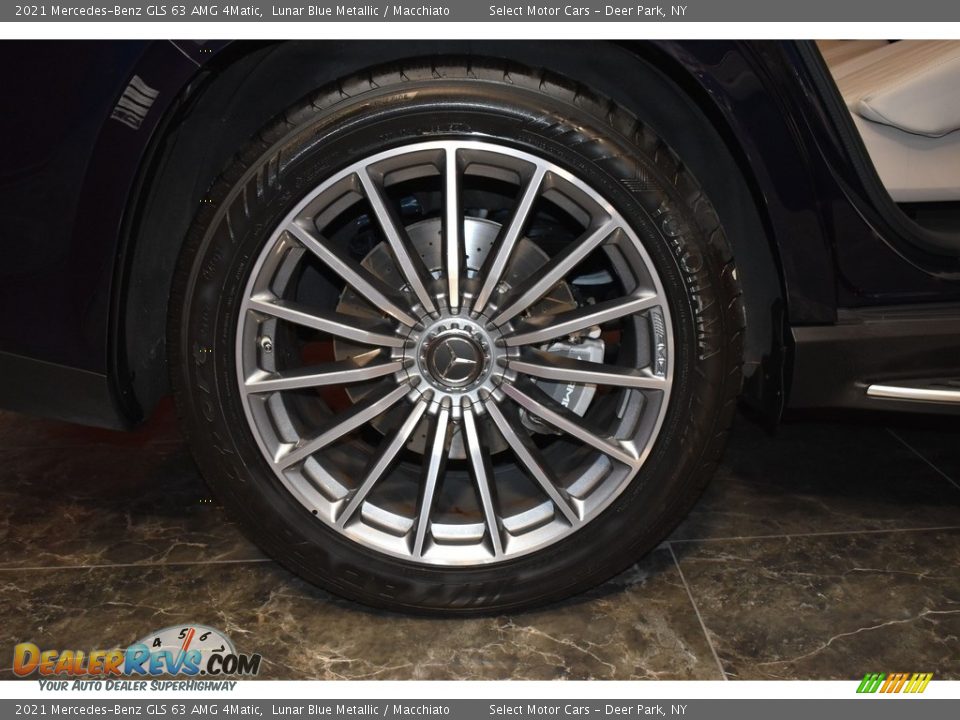 2021 Mercedes-Benz GLS 63 AMG 4Matic Lunar Blue Metallic / Macchiato Photo #7