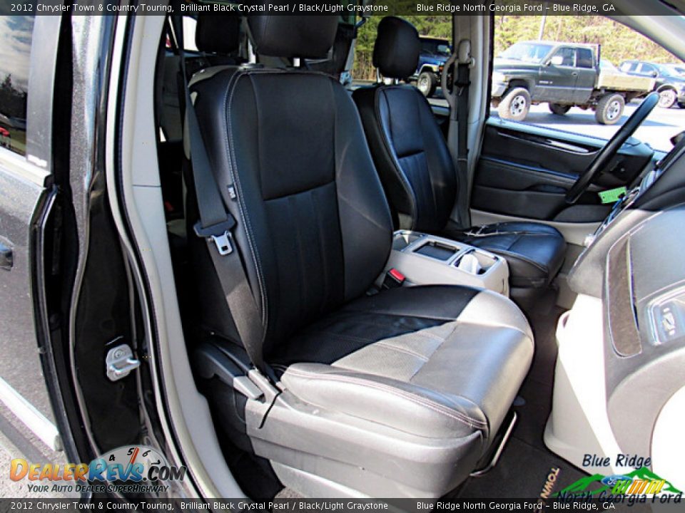 2012 Chrysler Town & Country Touring Brilliant Black Crystal Pearl / Black/Light Graystone Photo #12
