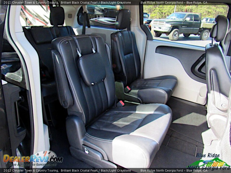 2012 Chrysler Town & Country Touring Brilliant Black Crystal Pearl / Black/Light Graystone Photo #13