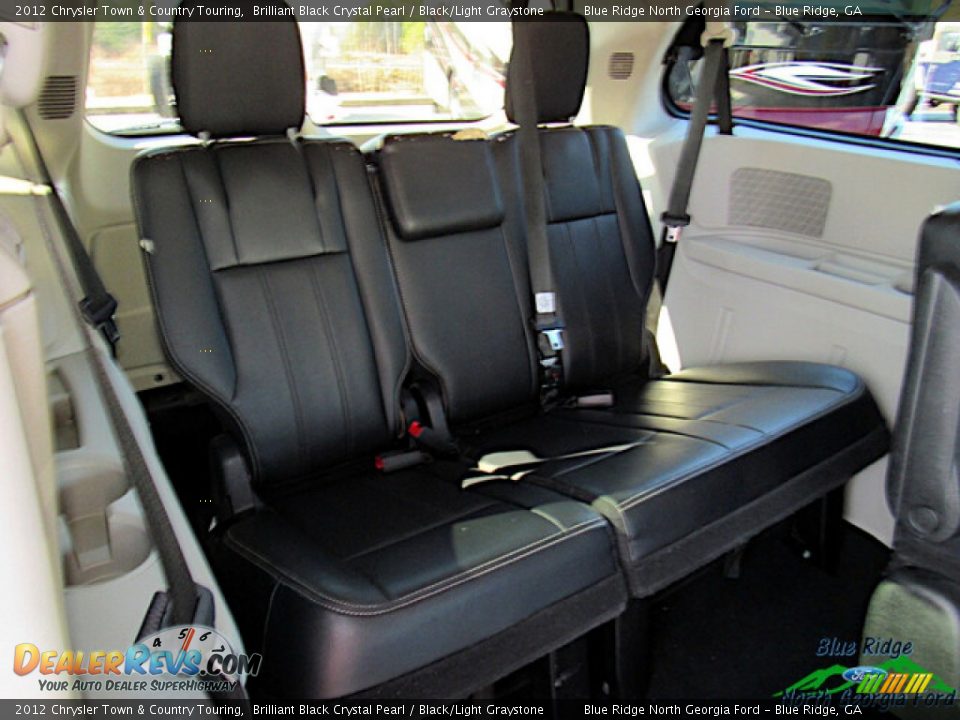 2012 Chrysler Town & Country Touring Brilliant Black Crystal Pearl / Black/Light Graystone Photo #14