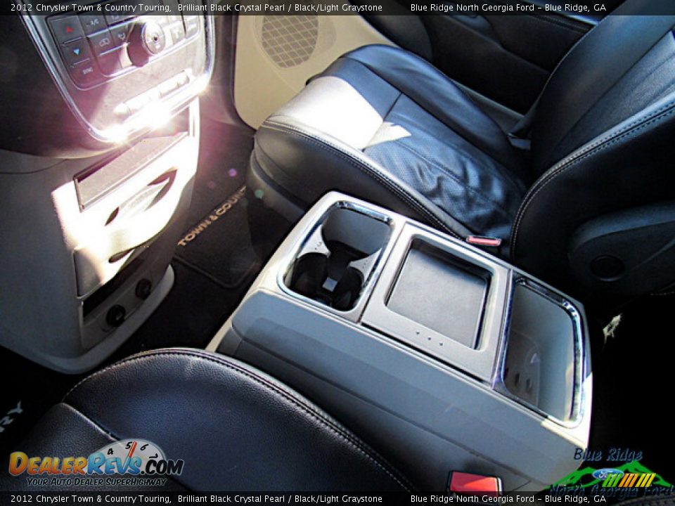 2012 Chrysler Town & Country Touring Brilliant Black Crystal Pearl / Black/Light Graystone Photo #23