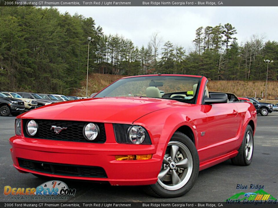 2006 Ford Mustang GT Premium Convertible Torch Red / Light Parchment Photo #1