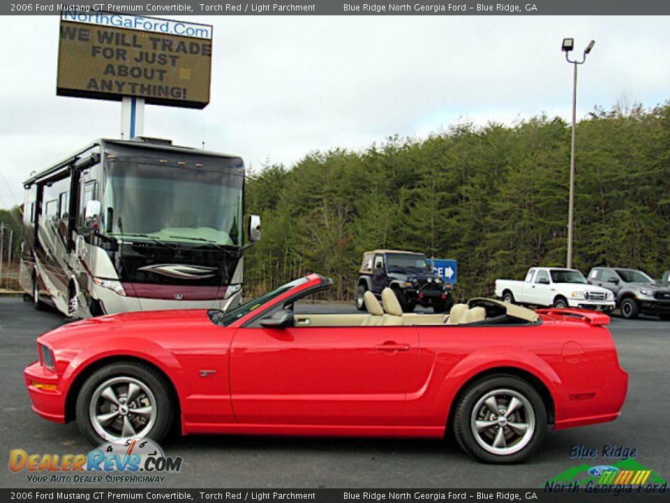 2006 Ford Mustang GT Premium Convertible Torch Red / Light Parchment Photo #2