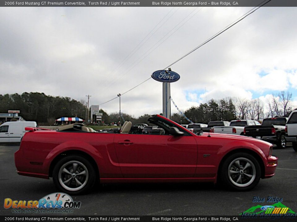 2006 Ford Mustang GT Premium Convertible Torch Red / Light Parchment Photo #6