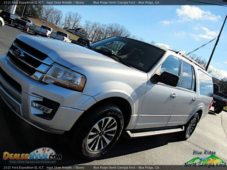 2015 Ford Expedition EL XLT Ingot Silver Metallic / Ebony Photo #27